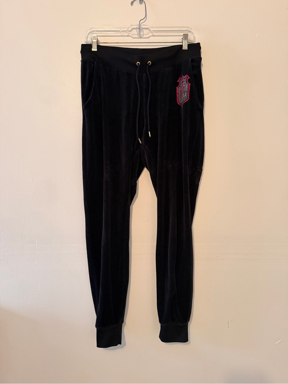 Vintage Juicy Couture Black Velour Joggers Sz. M